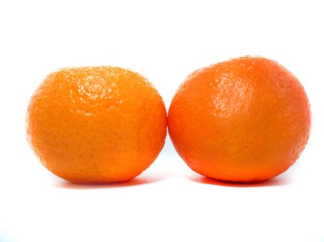 Fresh Clementine isolated on a white background