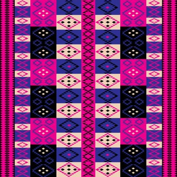 Pink ethnic motifs