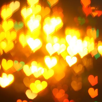 motion colored  heart abstract love background