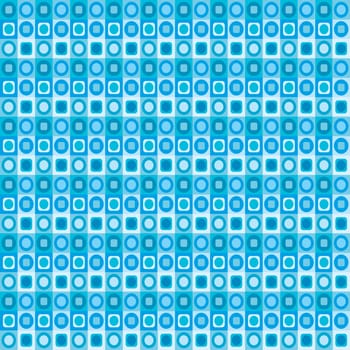 Geometrical blue seamless pattern