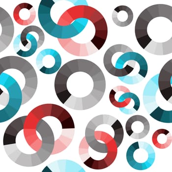 Abstract background with colored circles