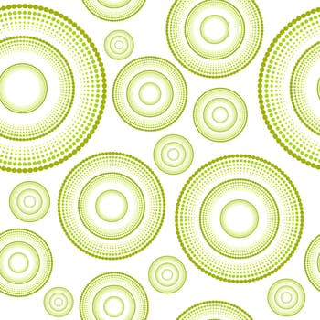 Floral seamless pattern background in green tones