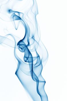 blue smoke abstract background close up