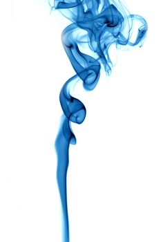 blue smoke abstract background close up