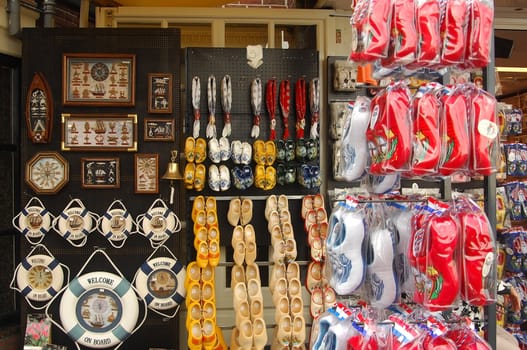 souvenir shop in the fishing village of Volendam, Holland