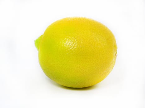 Fresh Lemons isolated over white.