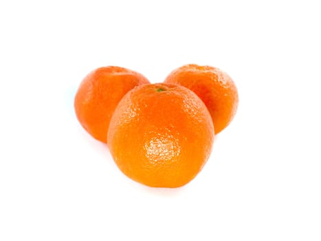 Fresh orange isolated on a white background