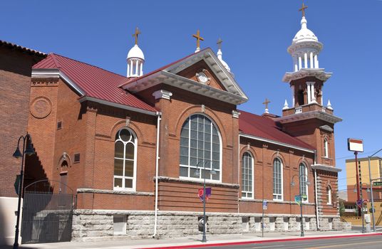 Church building in downtown Reno Nevada. 