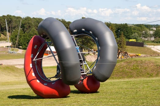 extreme attraction in a amusement park