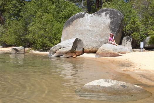 Visiting Lake Tahoe Nevada and California.