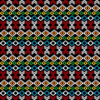 Ethnic carpet, seamless background with geometric shapes