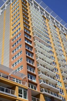 Modern architecture buildings in Reno Nevada.