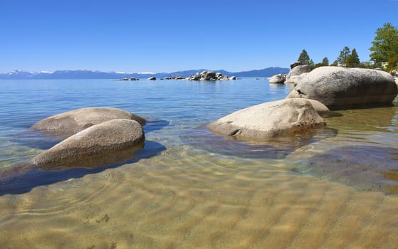 Lake Tahoe scenic beauty, California.