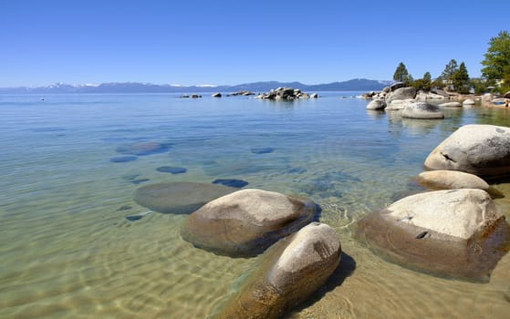 Lake Tahoe scenic beauty, California.