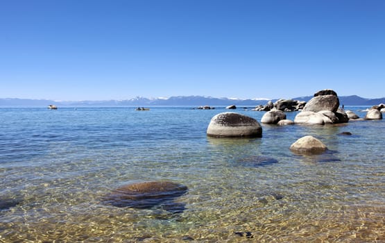 Lake Tahoe scenic beauty, California.