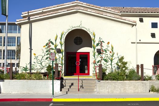 Entrance to a community market coop, Reno NV.