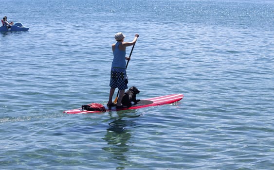 Transportation and leisure on Lake Tahoe, CA.