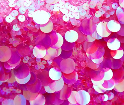 Pink sequins pattern texture fashion background