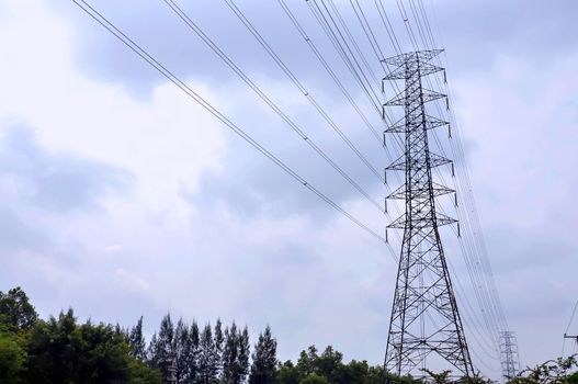 High voltage power pole 