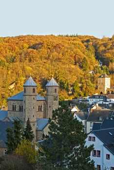 Bad Muenstereifel, a historical spa town in the district of Euskirchen, Germany, situated in North Rhine-Westphalia