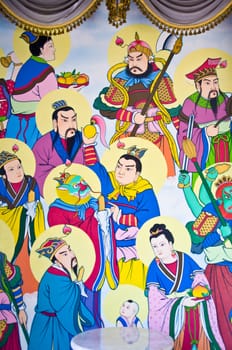 Chinese art painting from the wall