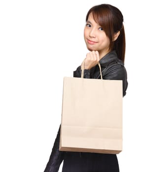 woman with shopping bag