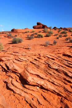 Red rocky landscape of northern Arizona in the United States of America.