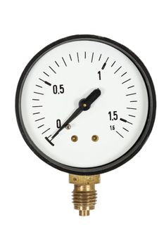Pressure meter, isolated on white background