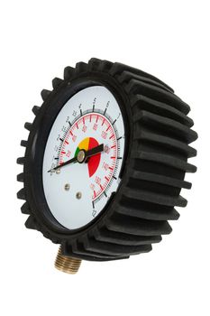 Pressure meter, isolated on white background