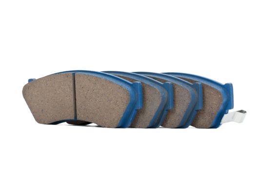 New brake pads disk brake, isolated on a white background
