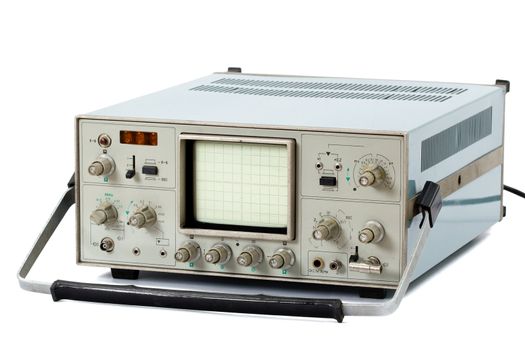 Oscilloscope, isolated on a white background