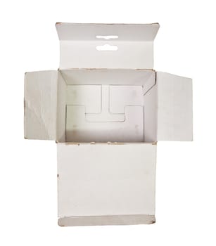 open box on white background