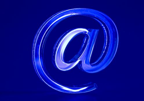 The Sign Email on turn blue the background.