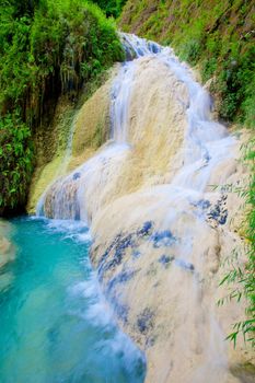 Eravan Waterfall in Kanchanaburi, Thailand