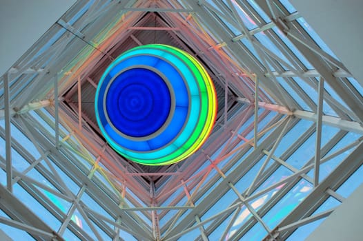 
Abstract design with colour  flashlight.

