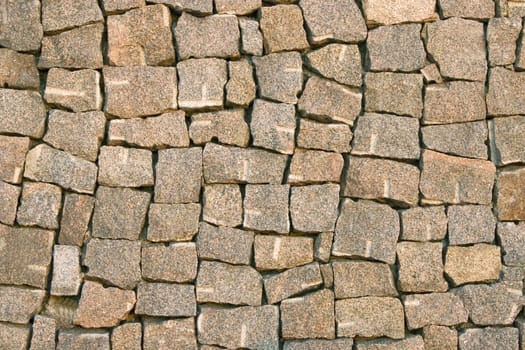 Wall from a natural stone.
