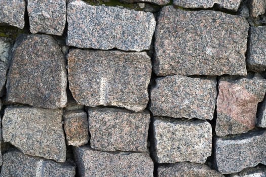Wall from a natural stone.