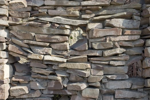 
Wall from a natural stone.
