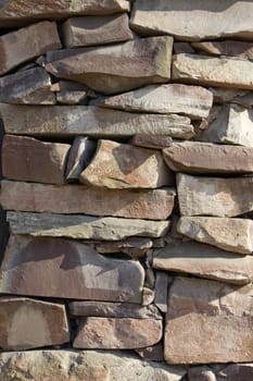 Wall from a natural stone.