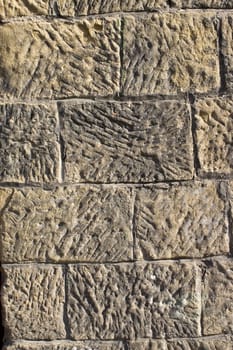 Old wall from a grey stone.