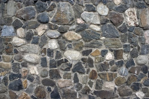 Wall from a natural stone.