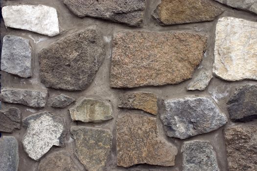 Wall from a natural stone.