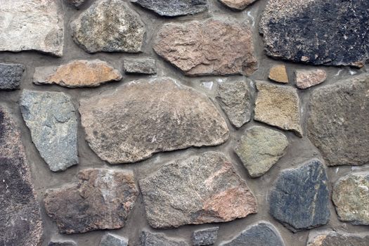 Wall from a natural stone.