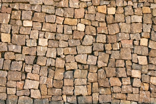 Wall from a natural stone.