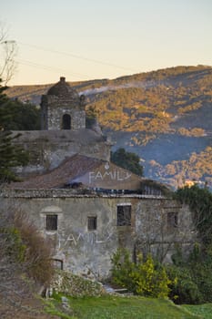View of the Convent of Nossa Senhora do Desterro located in Monchique, Portugal.
