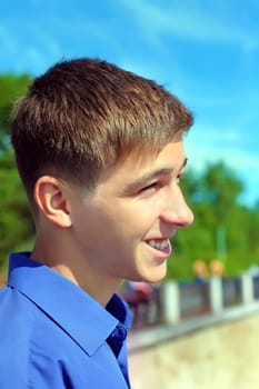 Happy Teenager Portrait in the Summer Day