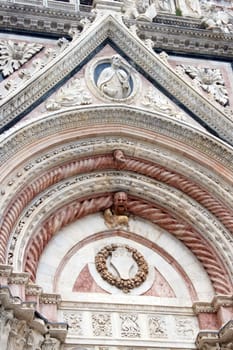 Details from Duomo in Siena, Italy