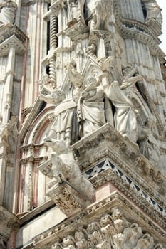 Details from Duomo in Siena, Italy