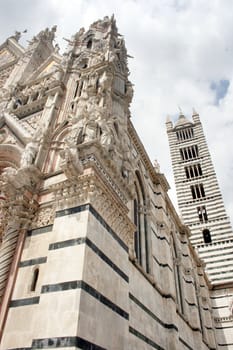 Details from Duomo in Siena, Italy