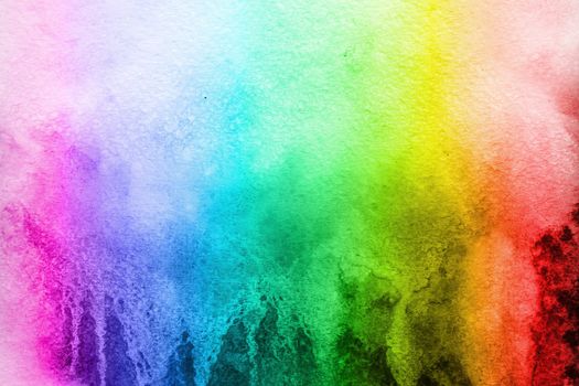 watercolor background color of the rainbow